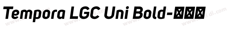 Tempora LGC Uni Bold字体转换